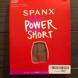 SPANX Power Shaper Short Panties Underwear Cafe' Au Lait S~ NIP Sealed